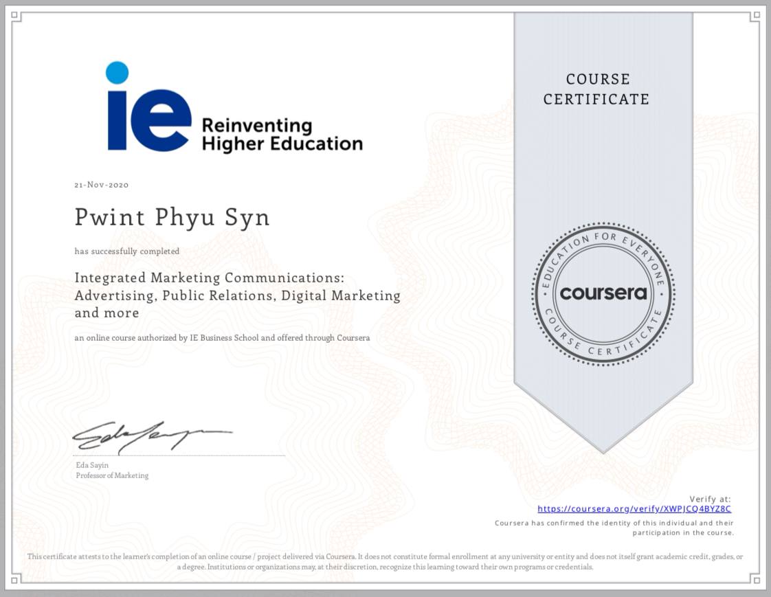 Integrated Marketing Communication